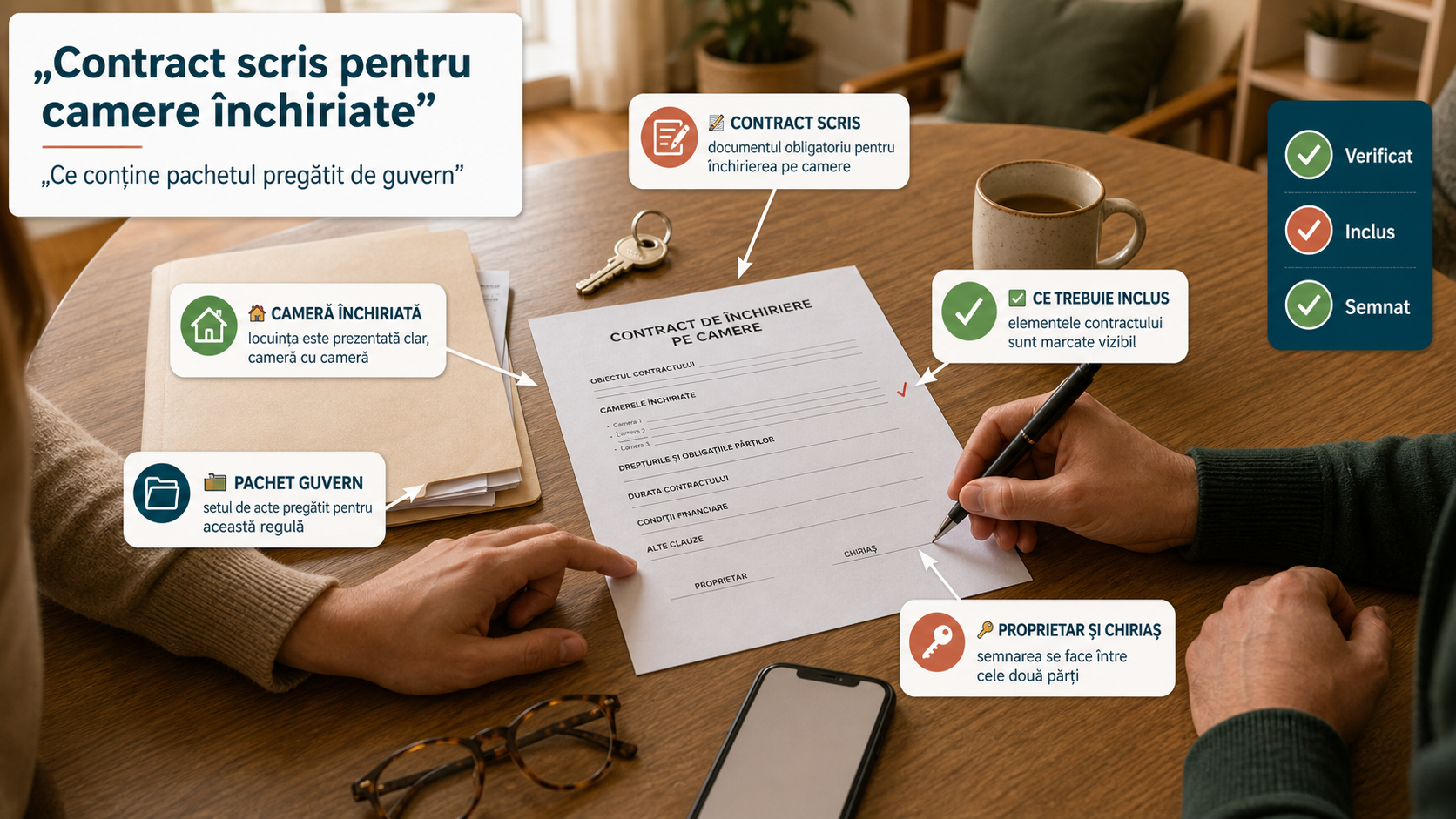 Contract scris pentru închirierea pe camere în Spania: ce pregătește guvernul și ce trebuie să verifici