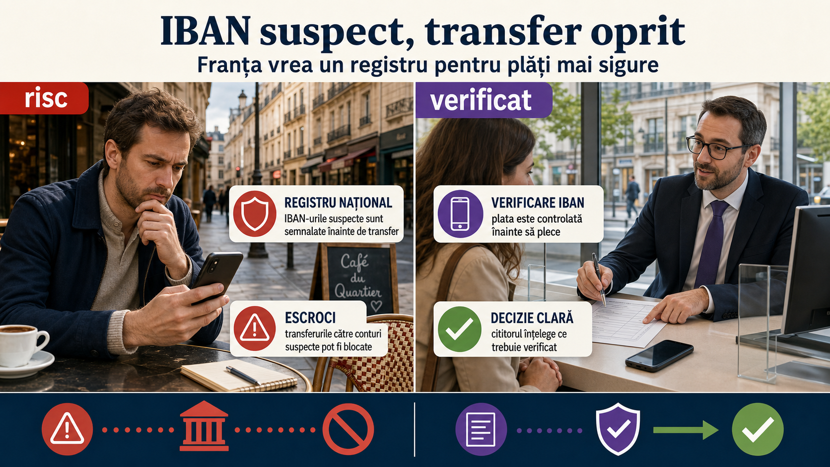Franța folosește registrul IBAN-urilor suspecte pentru a bloca mai rapid transferurile către escroci