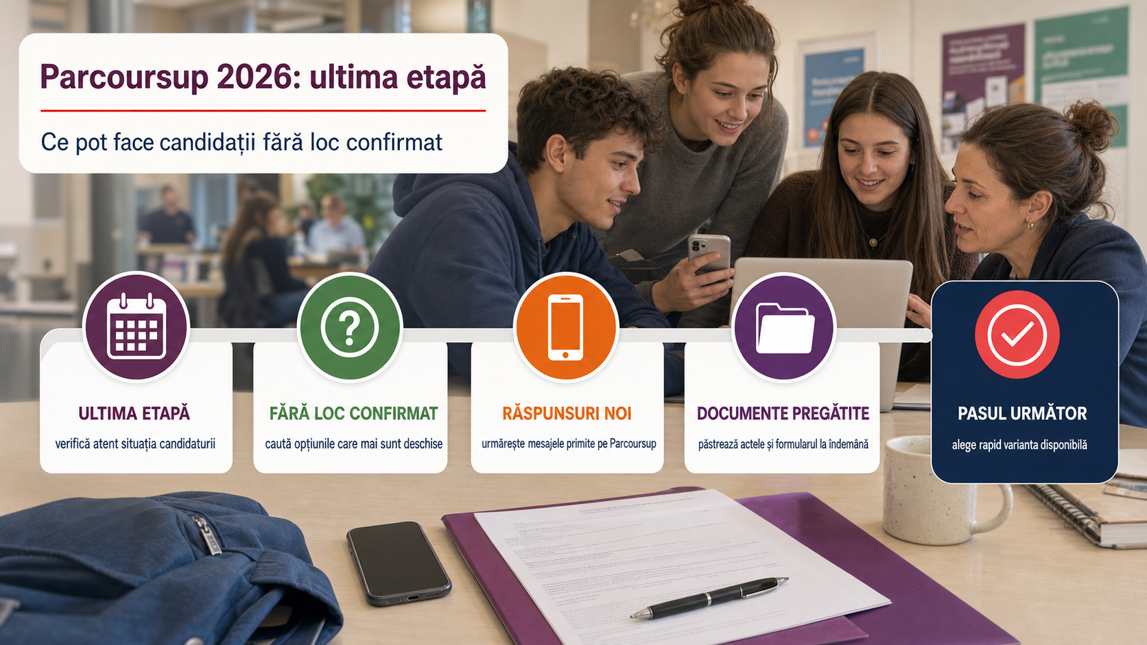 Parcoursup 2026 intră în ultima etapă: ce pot face candidații fără loc confirmat