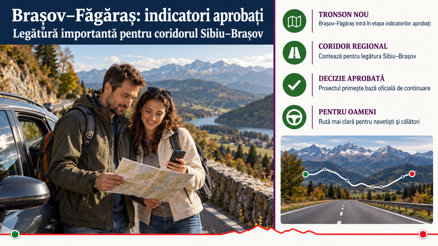 Autostrada Brașov–Făgăraș are indicatorii aprobați: de ce contează pentru coridorul Sibiu–Brașov