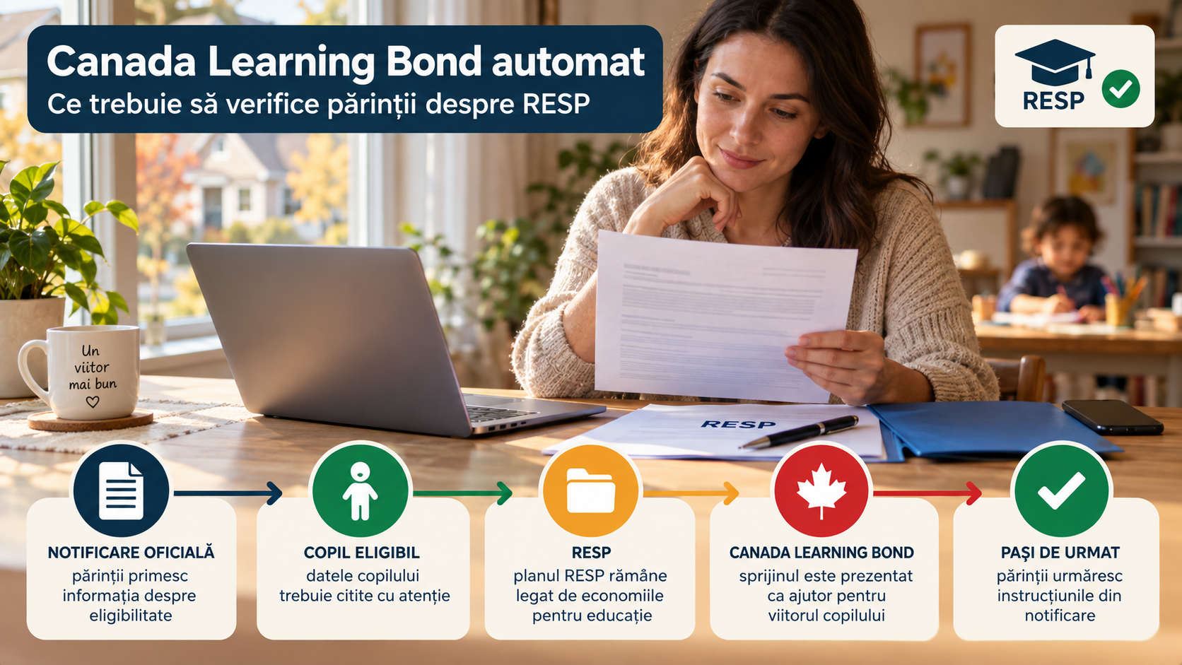Canada Learning Bond automat: ce trebuie să știe părinții despre RESP și notificarea oficială
