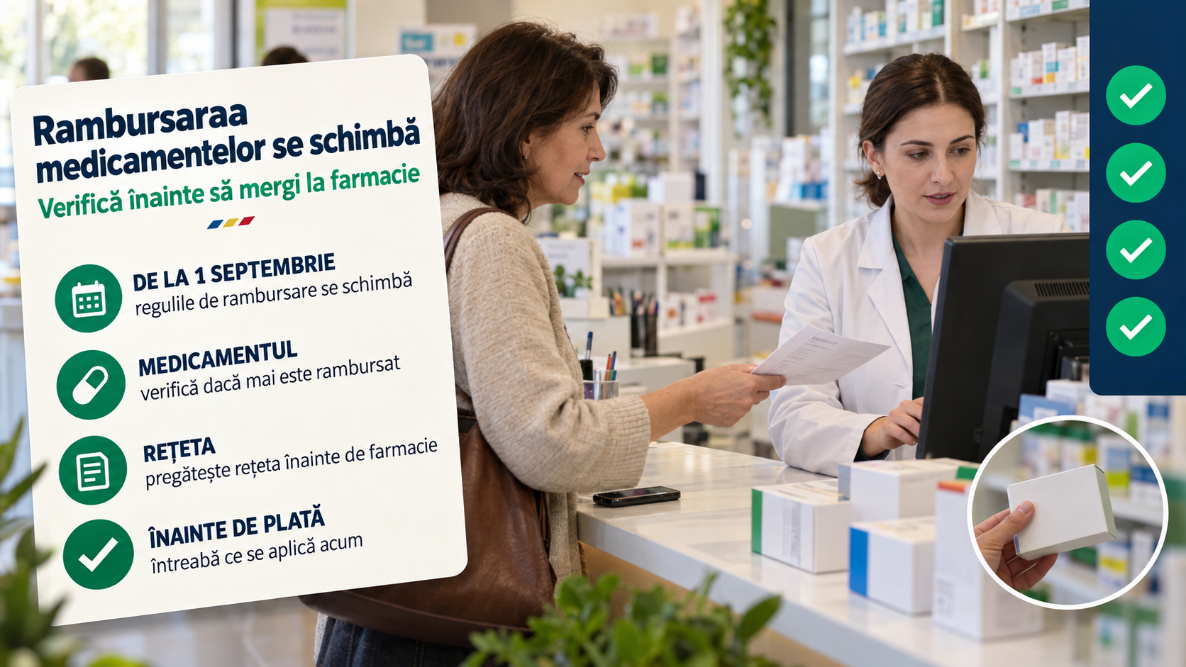 Franța schimbă rambursarea unor medicamente de la 1 septembrie: ce trebuie verificat înainte de farmacie