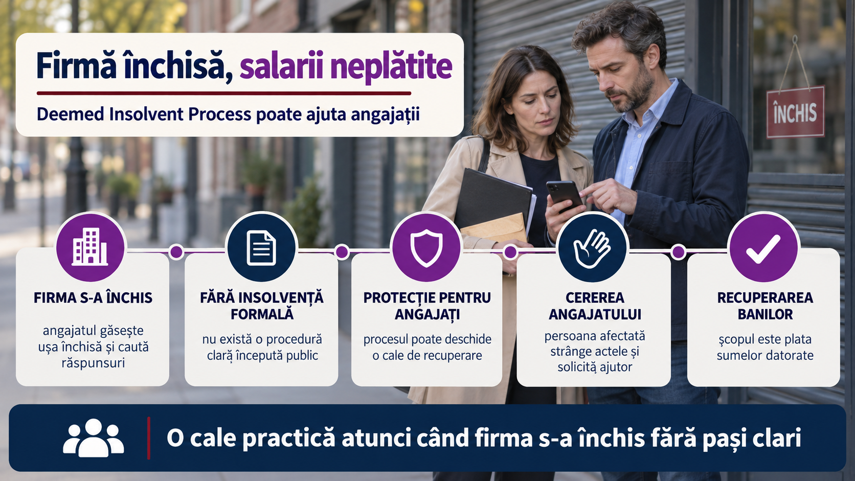 Irlanda: angajații pot cere bani prin noul Deemed Insolvent Process dacă firma a închis fără insolvență formală