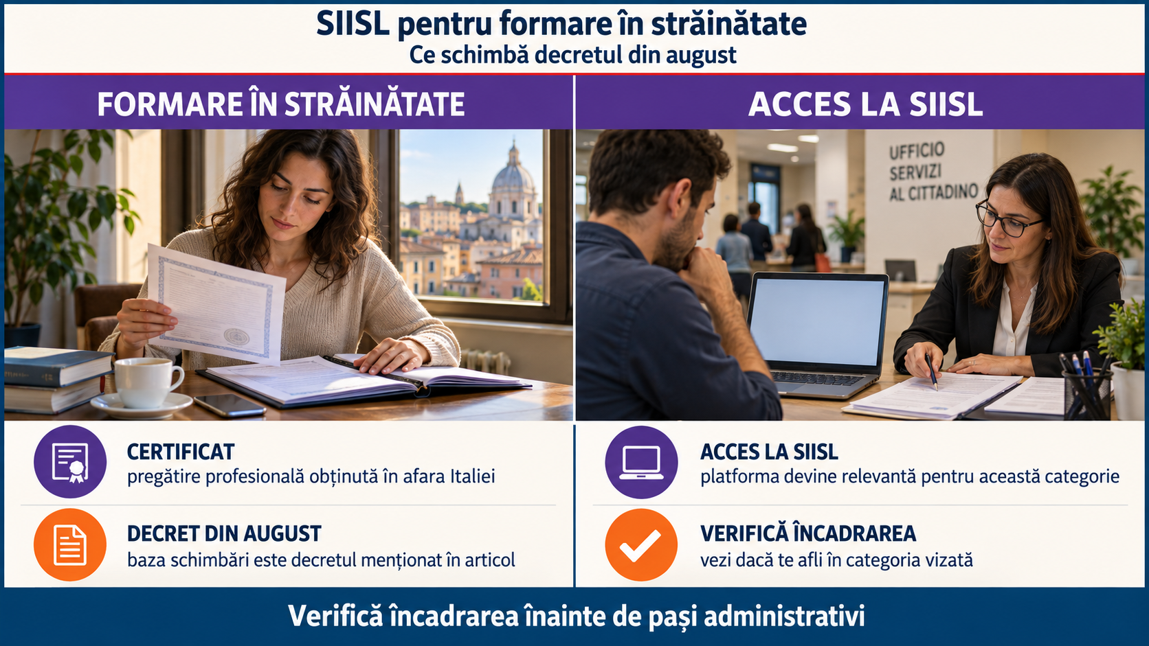 Italia deschide SIISL pentru lucrători formați în străinătate: ce prevede decretul publicat în august