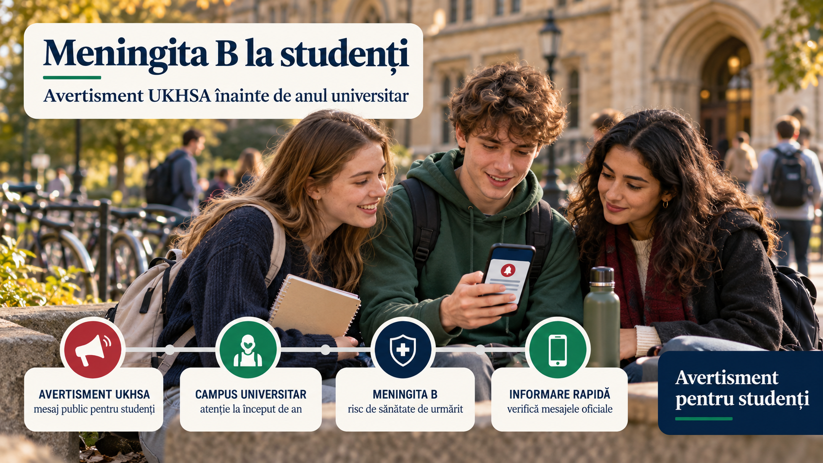 Meningita B la studenții din UK: avertismentul UKHSA înainte de începerea anului universitar