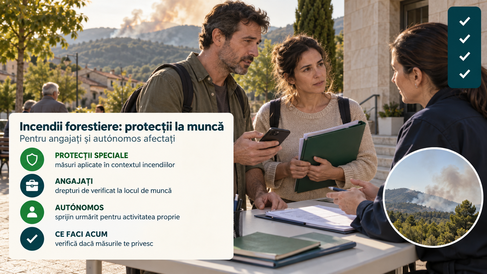 Spania introduce protecții speciale pentru angajații și autónomos afectați de incendiile forestiere