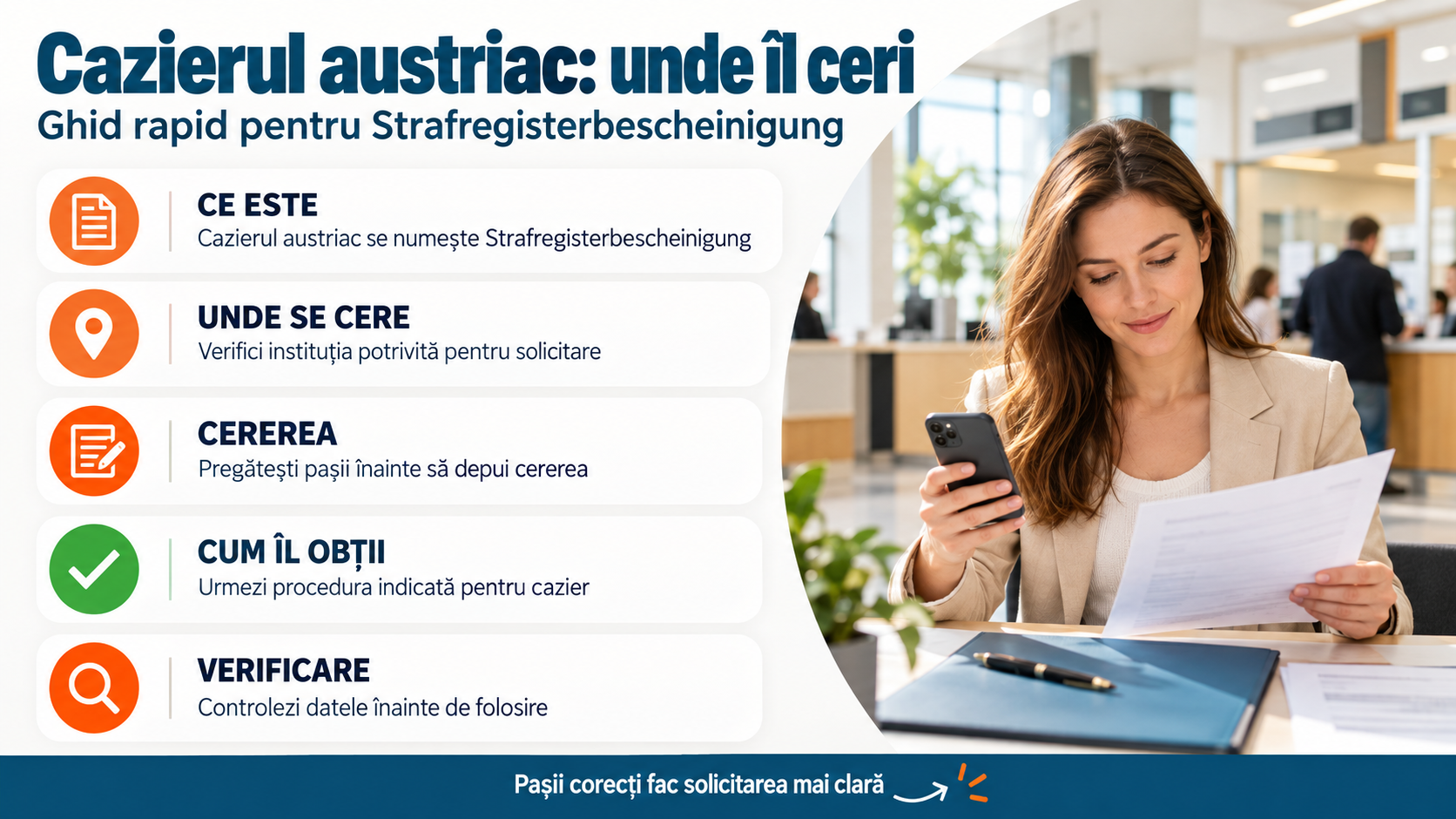 Cazierul austriac: unde se cere Strafregisterbescheinigung și cum îl obții