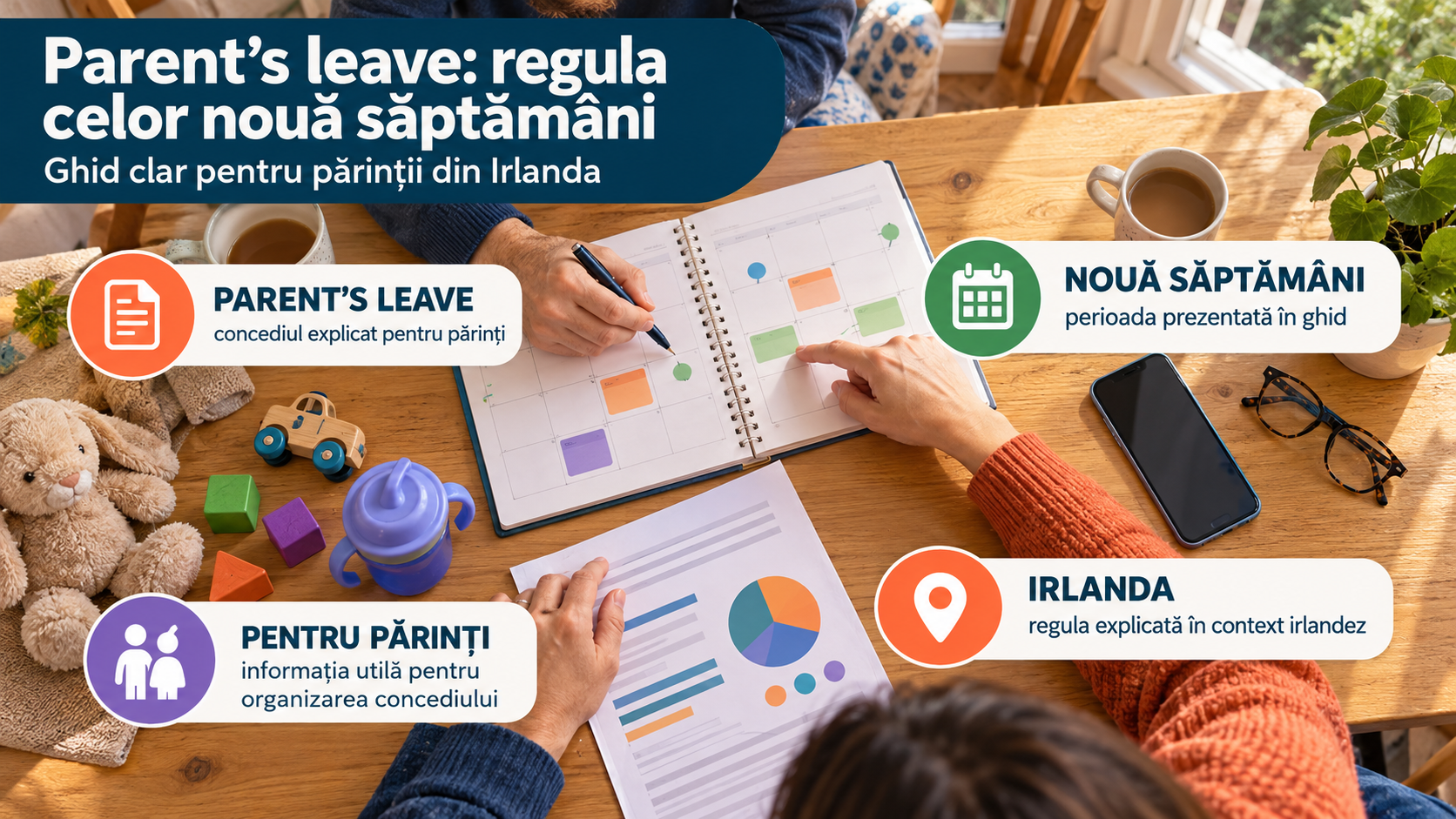 Parent’s leave în Irlanda: cum se împart cele nouă săptămâni și cum ceri plata