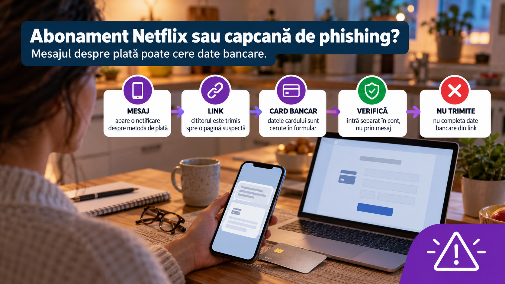 Phishing cu abonamente Netflix în Spania: mesajul despre metoda de plată poate ascunde furtul datelor bancare