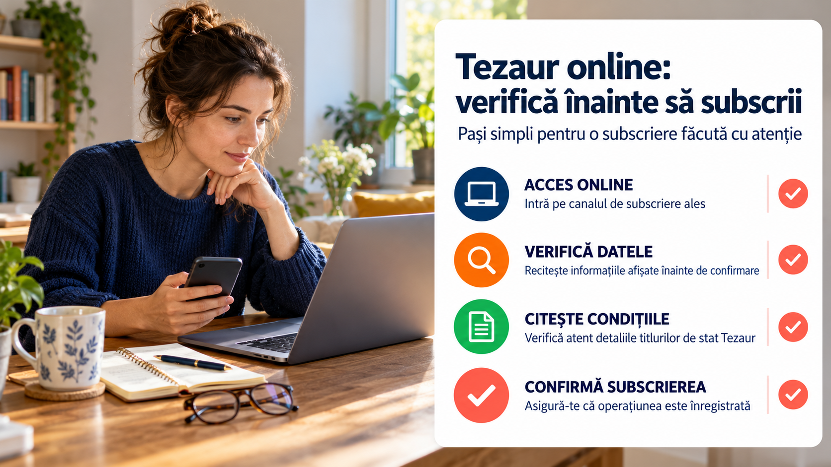 Titlurile de stat Tezaur pot fi cumpărate online: ce verifici înainte de subscriere